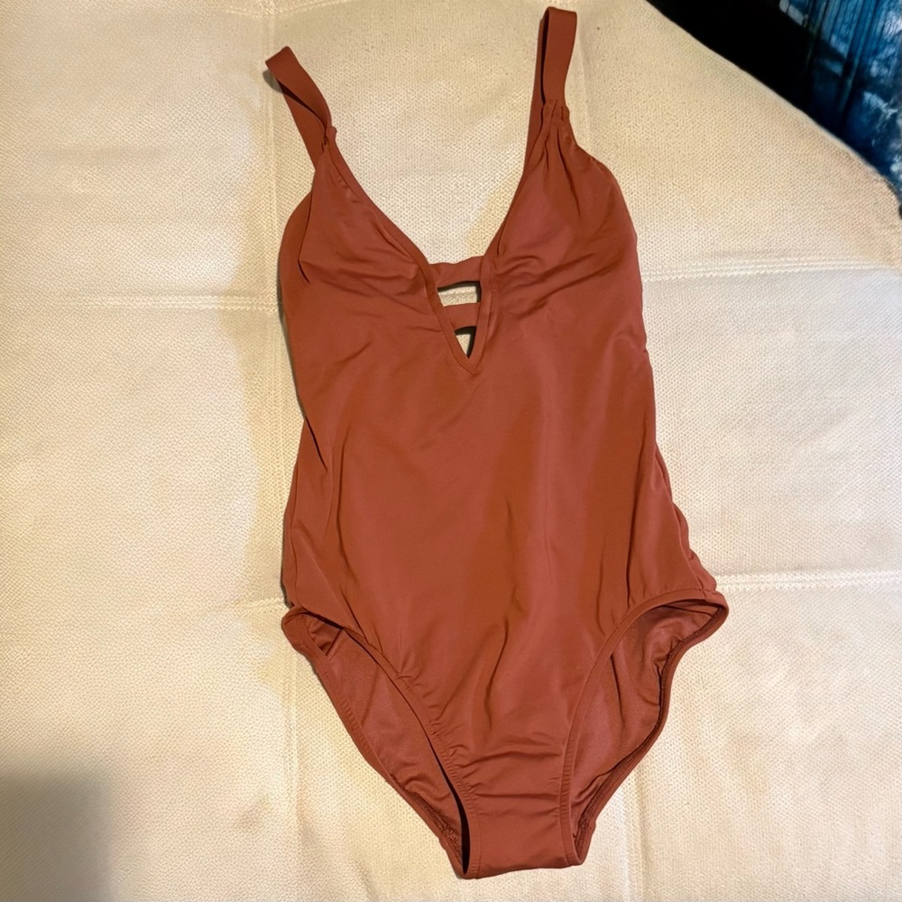 Seafolly Rust Classic One Piece Swimsuit size 12